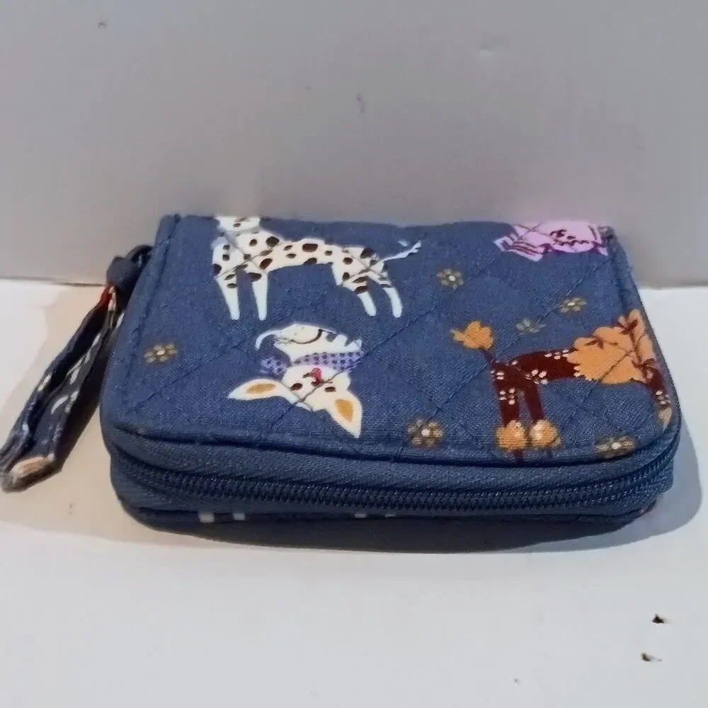 Vera Bradley Bark Park Essential Small Zip-Around Wallet-Retired-2025-Quilted - Picture 3 of 8